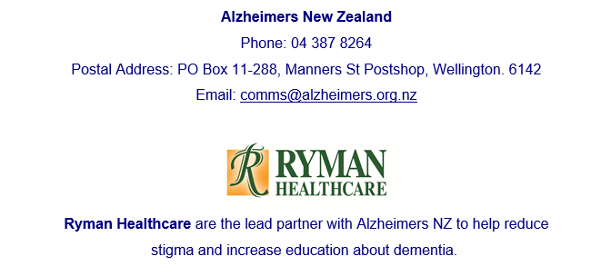 Alzheimers NZ & Ryman Healthcare